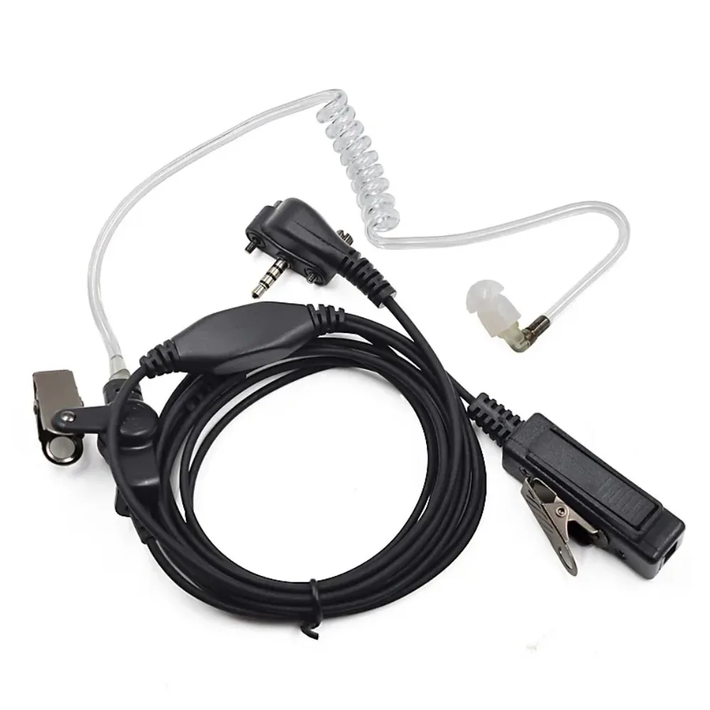 

PTT Mic for Vertex Standard Radio VX-231 VX-160 VX-180 VX-168 VX231 Walkie Talkie FBI Surveillance Air Tube Earpiece Headset