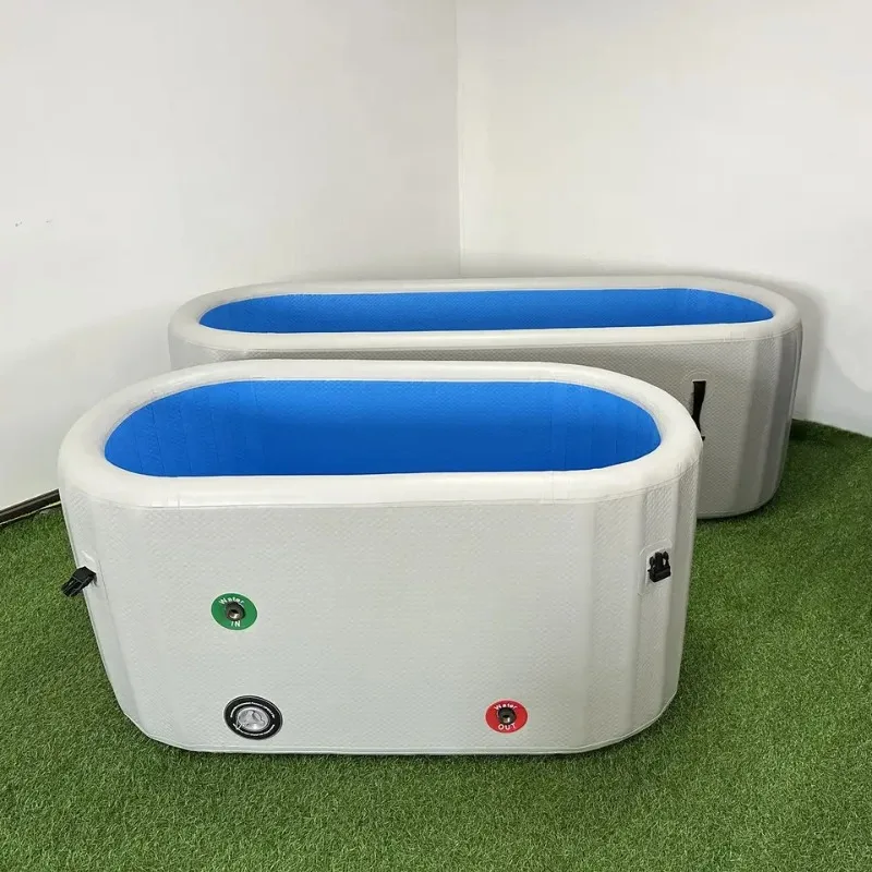 OEM Design Ice Bath Drop Stitch PVC Inflatable Ice Bath Tub with Chiller for Cold Therapy