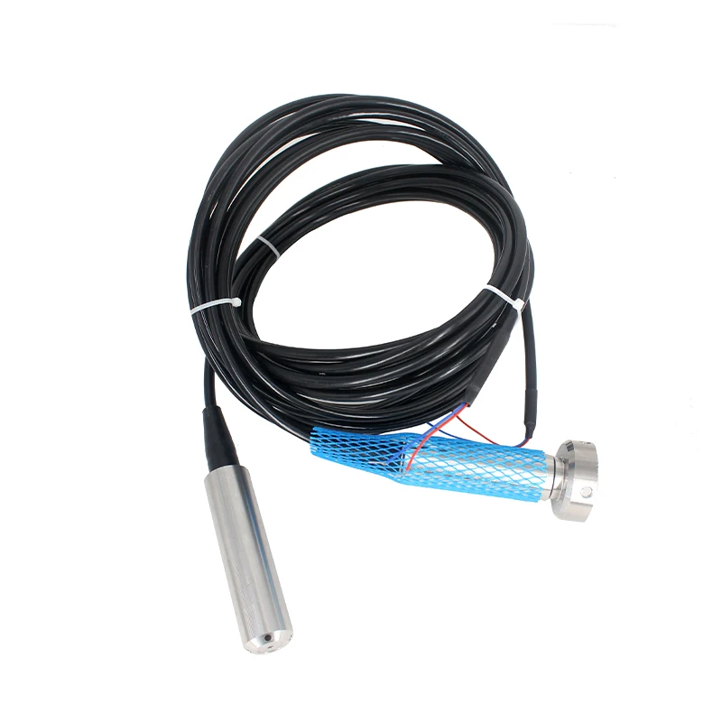 4-20mA SS304 Anti-Clogging Liquid Level Sensor 0-10V RS485 Submersible Level Transmitter DC 24V 0-10m Range Water Level Sensor