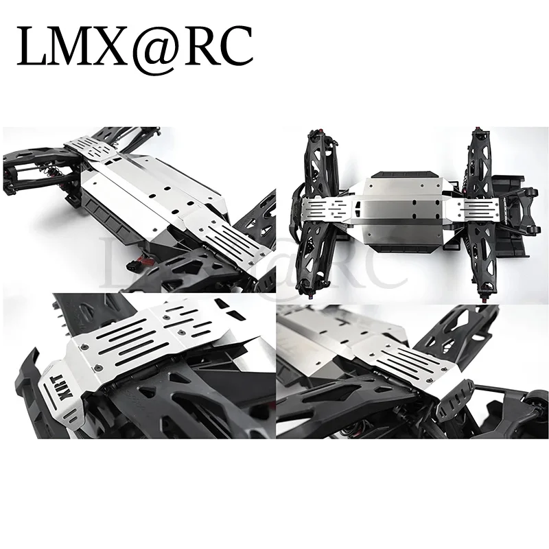 5pcs Stainless Steel Front Rear Chassis Armor Skid Plate Protector for Traxxas 1/10 MAXX V2.0 W/WIDEMAXX MONSTER TRUCK-89086-4