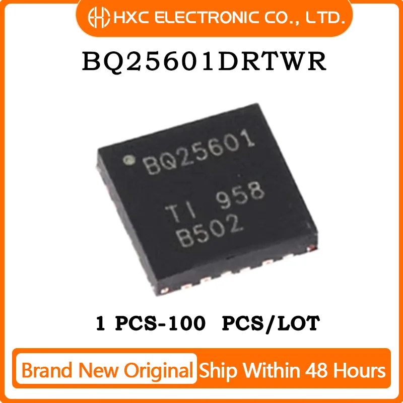 1PCS/5PCS/10PCS/50PCS BQ25601DRTWR BQ25601D IC BATT CNTRL LI-ION 1CEL 24WQFN Brand New Original IC Chip