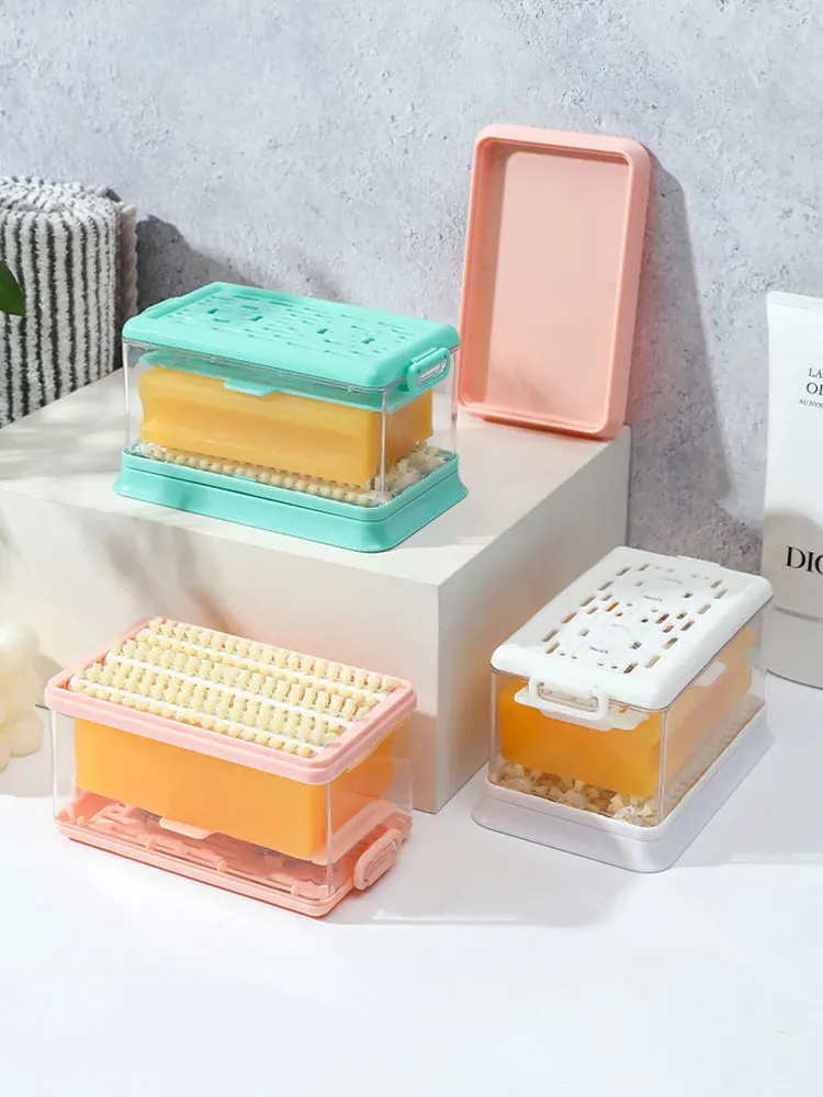 Ultifunctional Foaming Soap Box Soap Bubble Storage Box Roller Type Foam Soap Dish For Laundry Hands-Free Laundry Tool