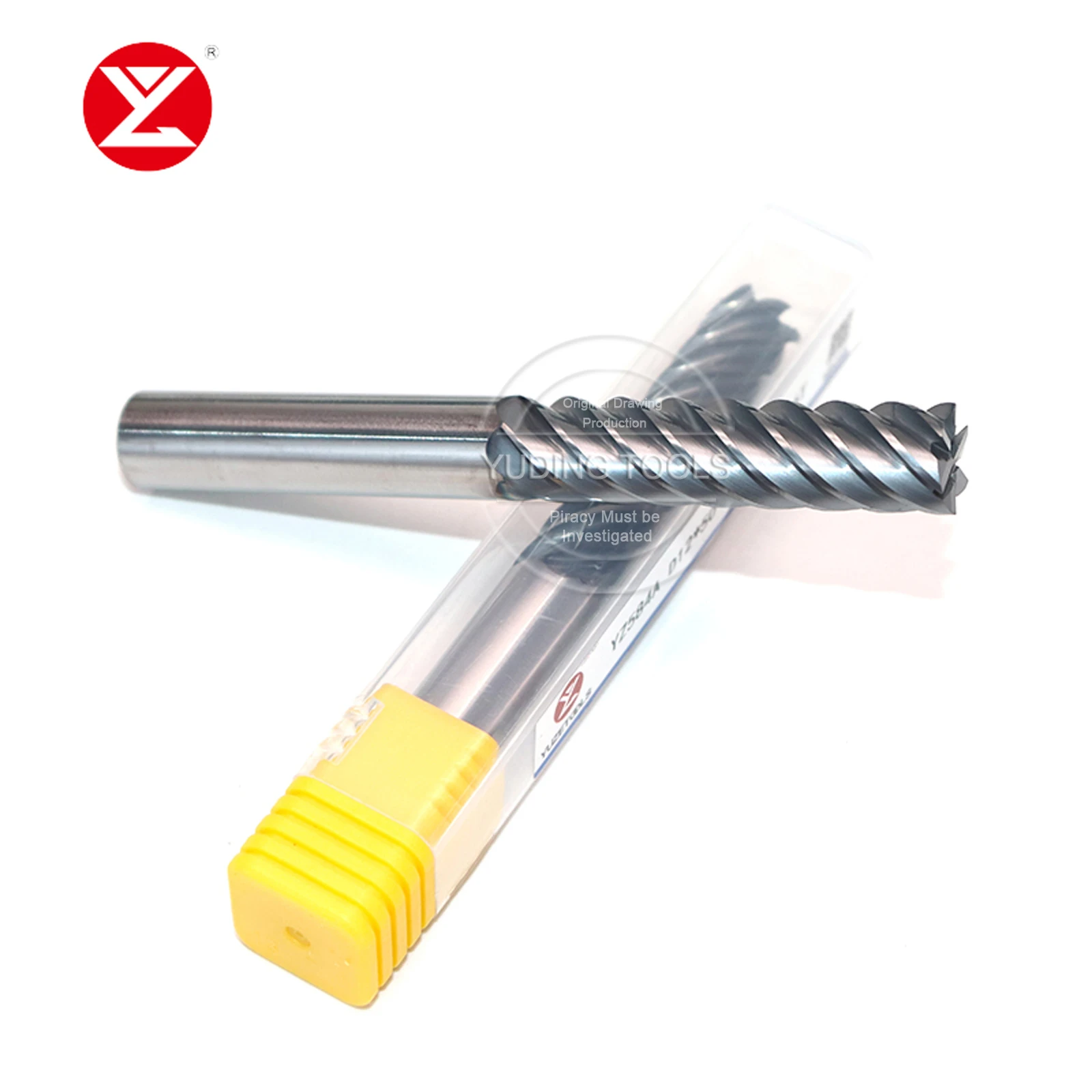 Carbide 6 Flute Square End Mills Bit Milling Cutter Bits Balzers Coating for Process Alloy Steel, Mold Steel CNC Milling Tools