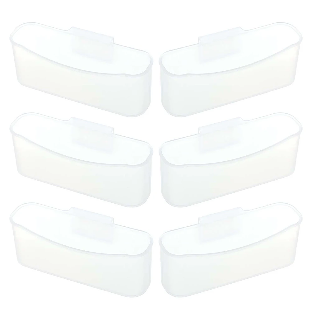 

6 Pcs Seasoning Bag Storage Box Fridge Cases Door Frame White Pp Refrigerator Holder