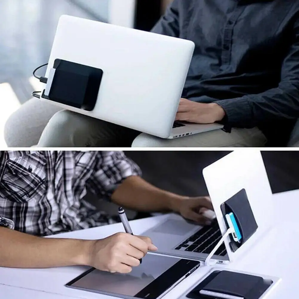 2026 new Self Adhesive Laptop Rear Storage Bag for Mouse Digital Hard Drive Pen Pocket Pouch Laptop Accessories