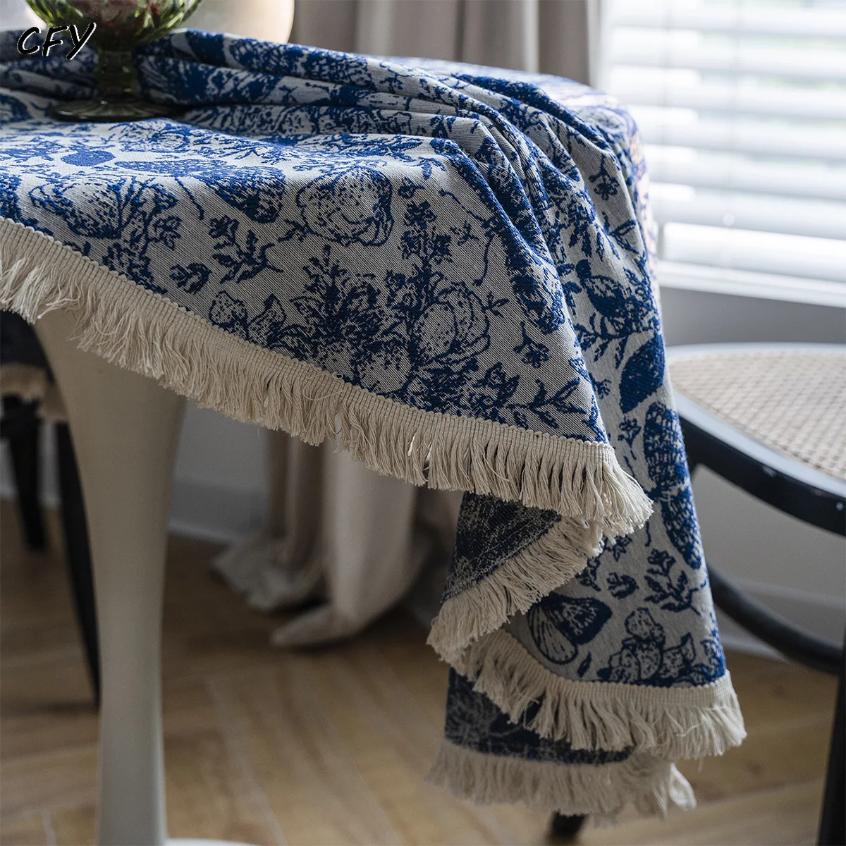 

Cotton Linen AmericanJacquard Butterfly Round Tablecloth Table Cover Chicken Table Cloth Tea Table Cloth Circular Tablecloth