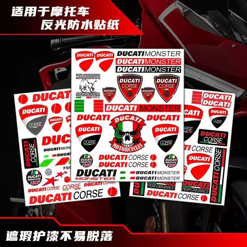 ل دوكاتي شعار ملصقات دراجة نارية ل دوكاتي مونستر 950 939 821 SP 1100 696 595 797 دراجة نارية ملصق سيارة الديكور