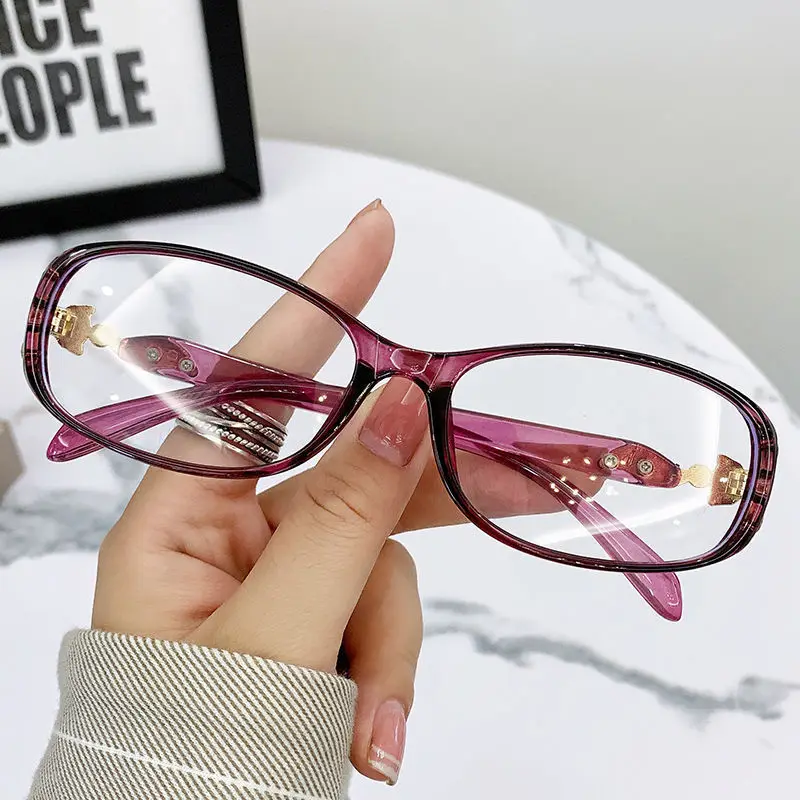 Fox Reading Glasses Women Anti Blue Parents Gift Ladies Fashion Prescription Eyeglasses With Degree +1.0~+4.0