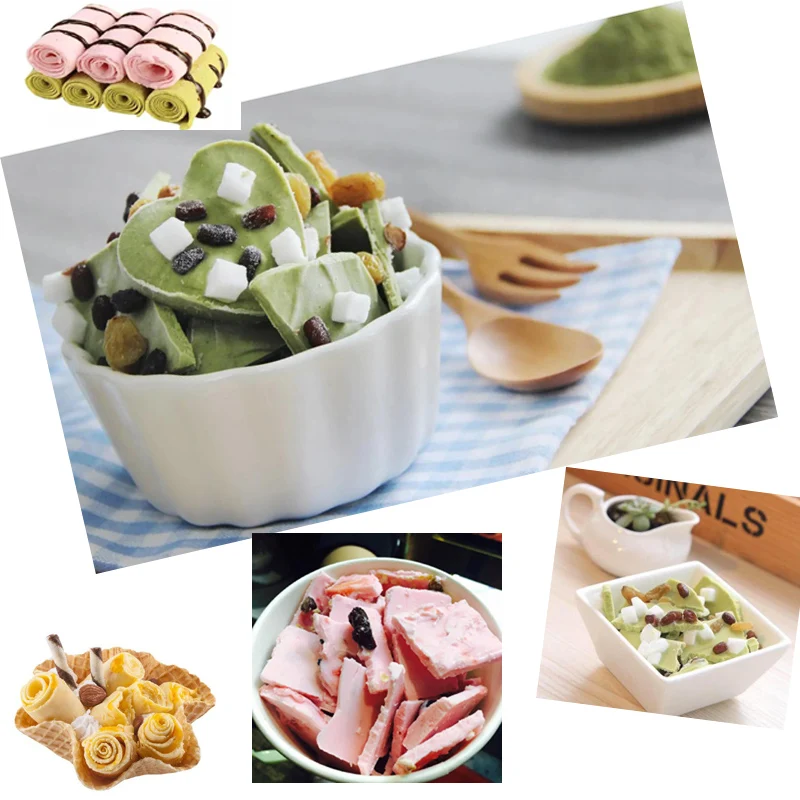 ماكينة تصنيع لفات الآيس كريم الزبادي المقلي عالية الفعالية