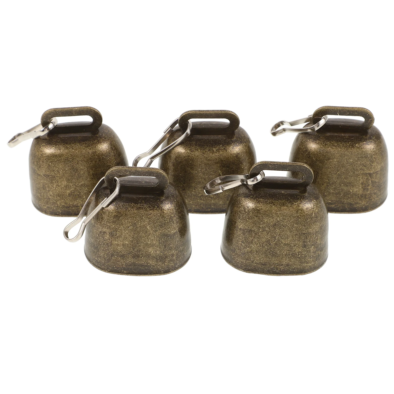 

5 Pcs Cow Bell Mini Bells Dog Collar Hanging Vintage Metal for Dogs Sheep Decorations