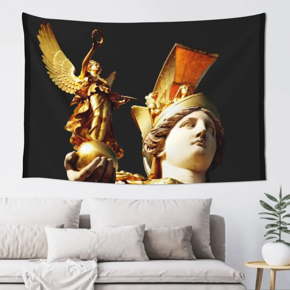 

Gold Athenas Tapestry Aesthetic Home Decor Anime Decor Wall Decor Bedroom Decoration Tapestry