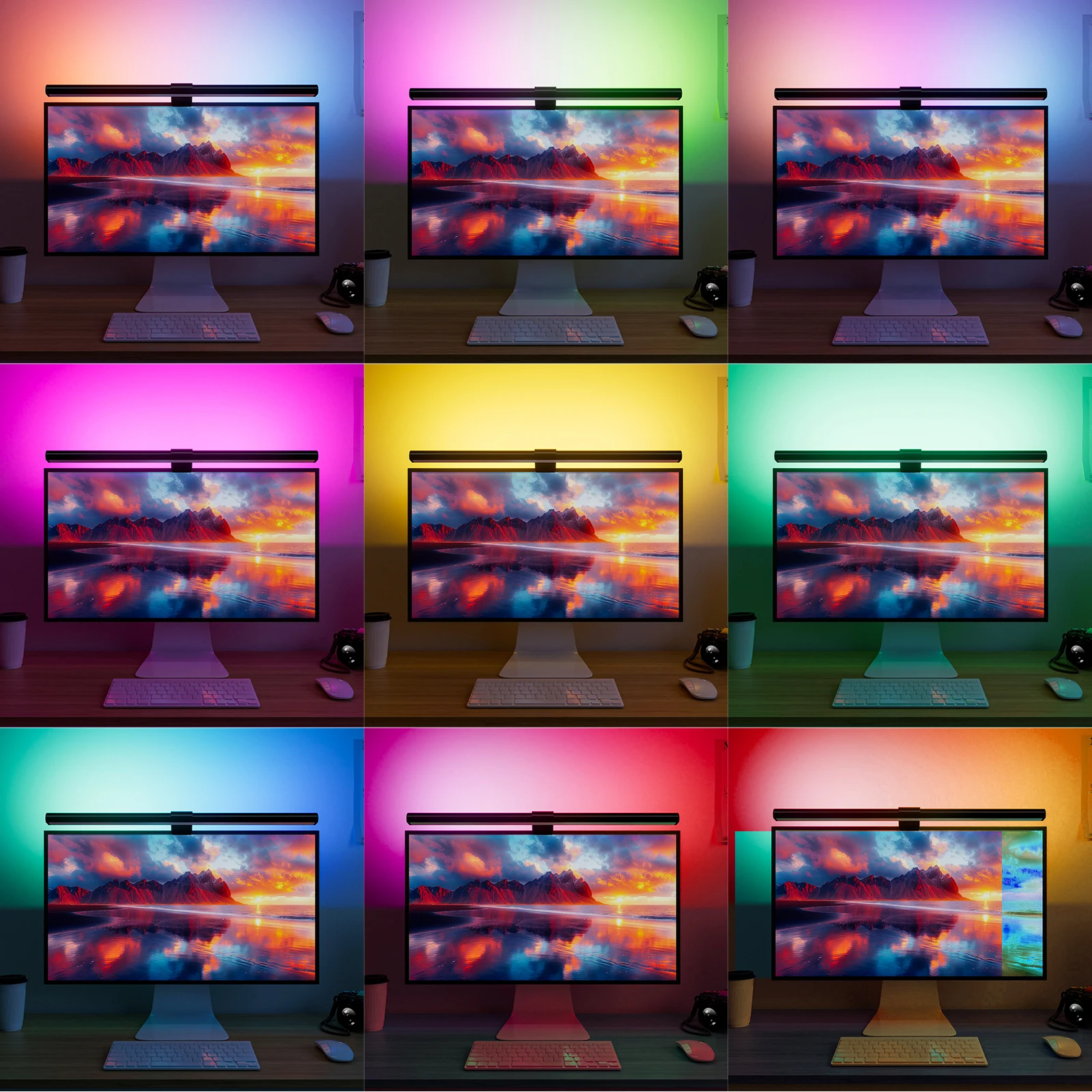 Lámpara de pantalla colgante c - Monitor Light Bar reseña y precio