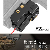 EZshoot Class IIIA Red Laser Sight Magnetic Rechargeable for Pistol Handgun Rifle with Low Profile Ambidextrous Switch Huning
