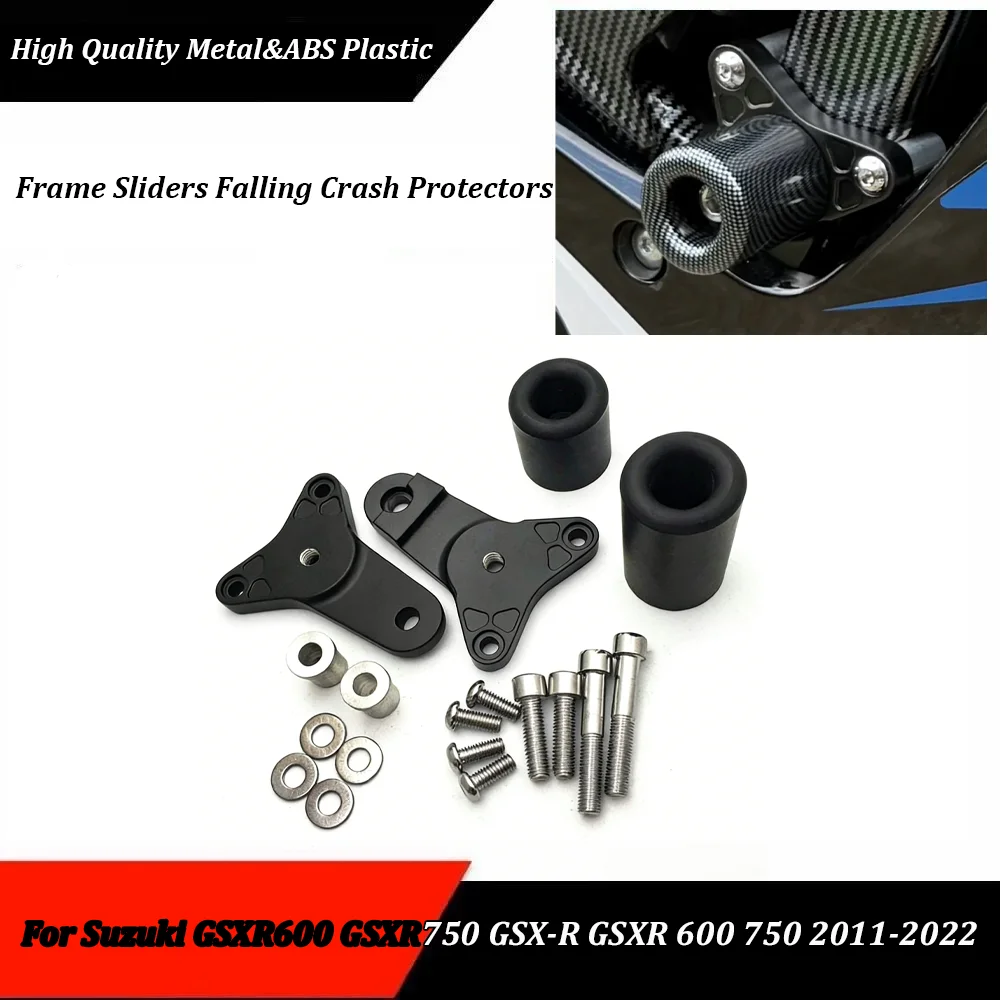 

For Suzuki GSXR600 GSXR750 GSX-R GSXR 600 750 2011-2020 2021 2022 2023 Motorcycle No Cut Frame Sliders Crash Falling Protection