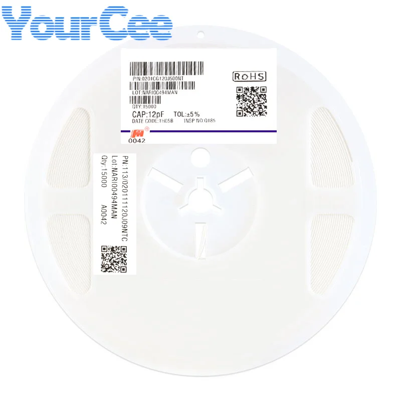 Capacitor SMD 0201 500pcs 0.25pF ± 50V COG 1pF 2pF 4.7pF