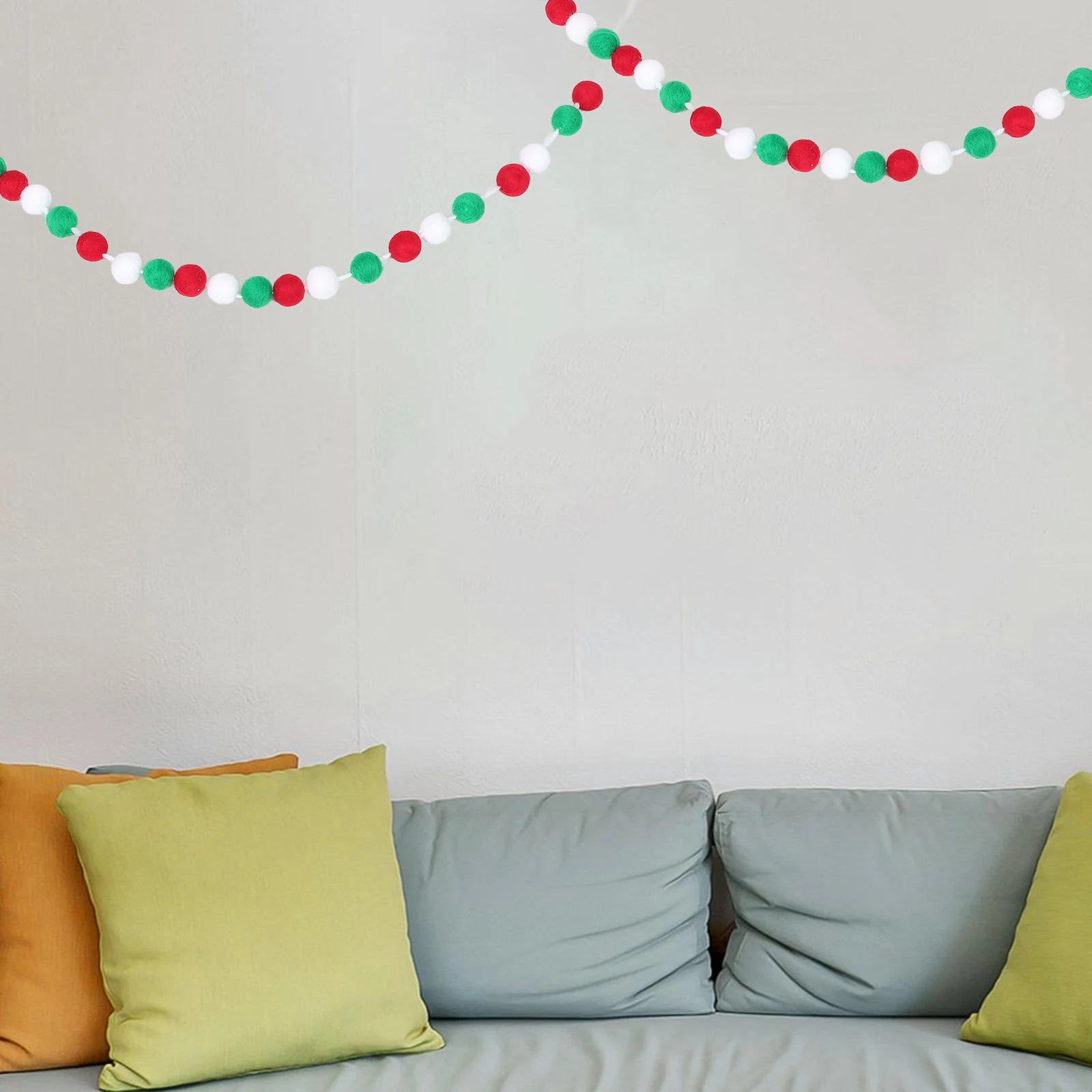 

Ball Garland Hanging Decor For Birthday Party Themed Decorations Ball Rainbow Colored Garlands Nursery Bedroom Hanging