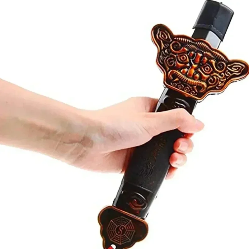 FC6Chinese Tai Chi Sword Retractable Sword Outdoor Sports Toy Classical Bristle Sword Performance Carving Prop Acc@FC8!