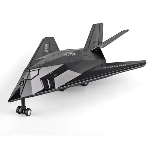 F117 757-7 modelo de aeronave de combate furtiva som luz simulação liga avião crianças brinquedo presente