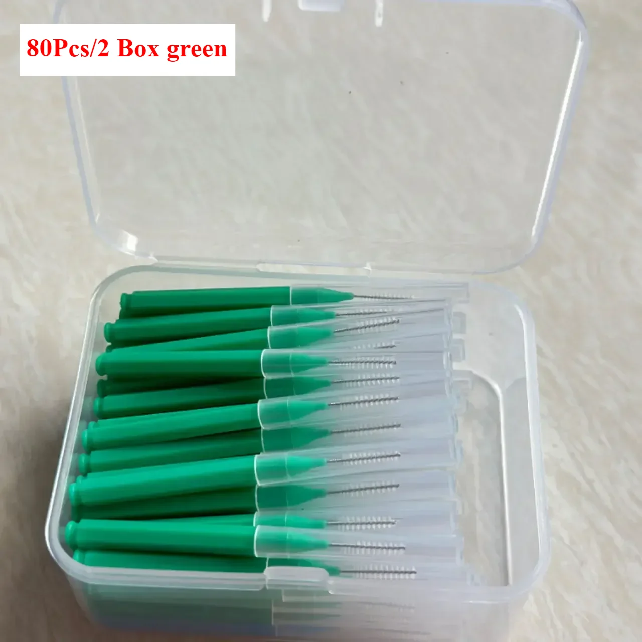 80/160 stks/doos I-type push pull interdentale rager 0.6-1.5Mm Reiniging Tussen Tanden Mondverzorging Orthodontische I Vorm Tand Floss