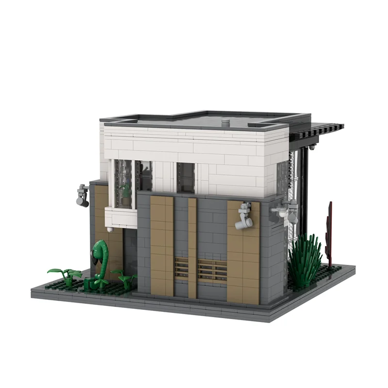 3189 個 MOC グリーンフィールドコレクションアートコレクターの家都市建築絶妙なインテリア DIY ビルディングブロックギフト