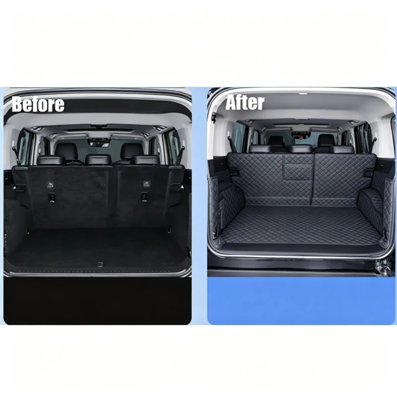 Full Cover Trunk Mat Simple Style Car Trunk Pad Interior Supplies for BYD Ti7 Leopard Titanium 7 2025 2026 Accessories