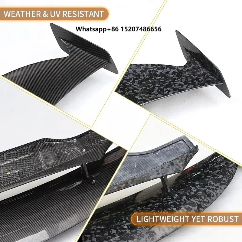 For Lotus Emira Rear Spoiler MK Style Dry Carbon Fiber Rear Wing High Tail Wing Car Body Accessories
