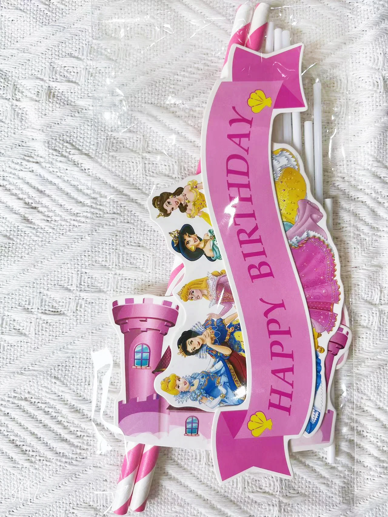 6 pz/set Disney Sei Principessa Tema Torta Cupcake Toppers Torta Bandiera Matrimonio Ragazze Festa di Compleanno Decor Baby Shower Torta Forniture