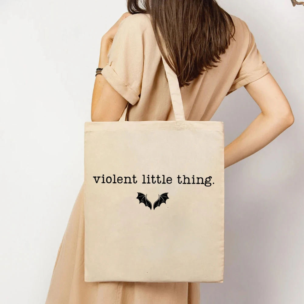 Bookishs Fourth Wing Tote Bags Love Reading Book Ladies Shopping Canvas HandBags  Librarian Dark Academia Literary Gifts for Her