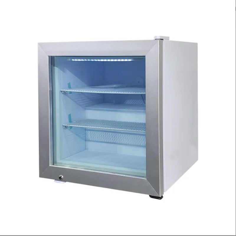 Household ice cream small freezer, fresh-keeping freezer desktop freezer mini commercial vertical refrigerator