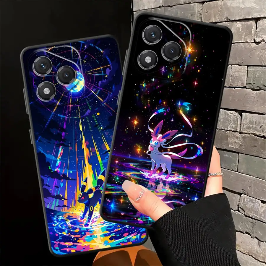 P-PokemonS Umbreon Sylveon Phone Case for Honor 400 600 X6d Play10 X9a X9C X7d X7b X8d X8a X8b X5c X7a X9b X9D Soft Cover view 5