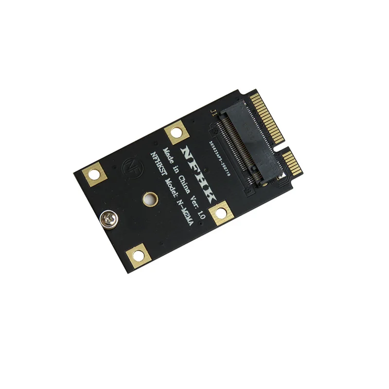 Mini PCIE to NVMe M.2 NGFF SSD Wireless Network Controller Interface Adapter Card for Data Transfer