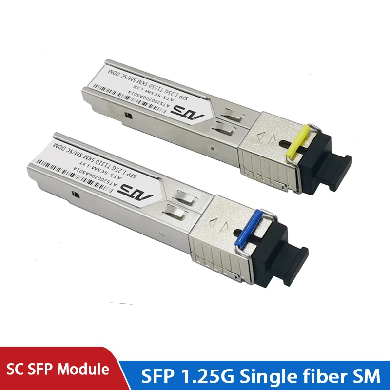 1.25G 기가비트 SC BIDI SFP 모듈 10/20/40KM SM GBIC 주니퍼 스위치 호환 10M/100M/1000M 광 모듈