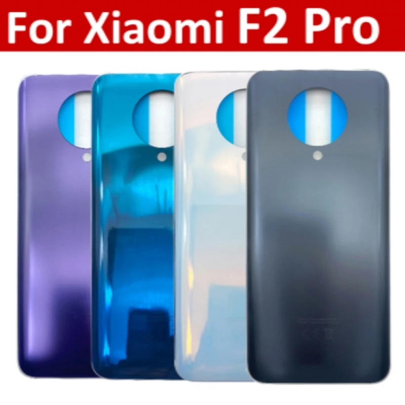 New For Xiaomi Poco F2 Pro Battery Back Cover Glass Rear Door Replacement Housing STICKER Adhesive