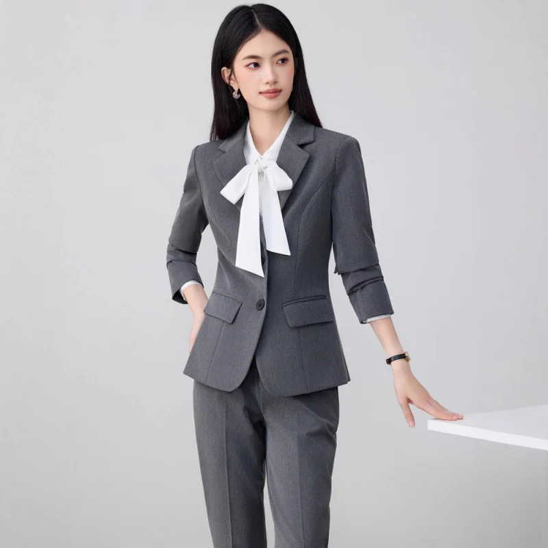 Professional Suit Set for Women High-End Elegant Goddess Style Hotel Manager Jewelry Store Fashionable Beautician Workwear