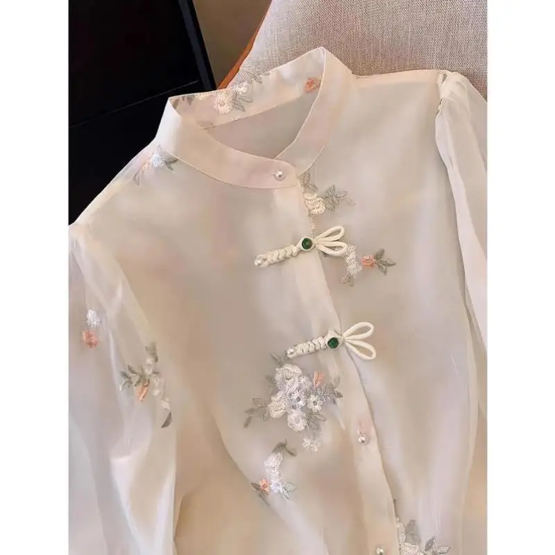 

Ele Цветочная вышивка F Button irt Long Sve Повседневный спортивный костюм Мужские осенние брюки Faion Urm829 ort