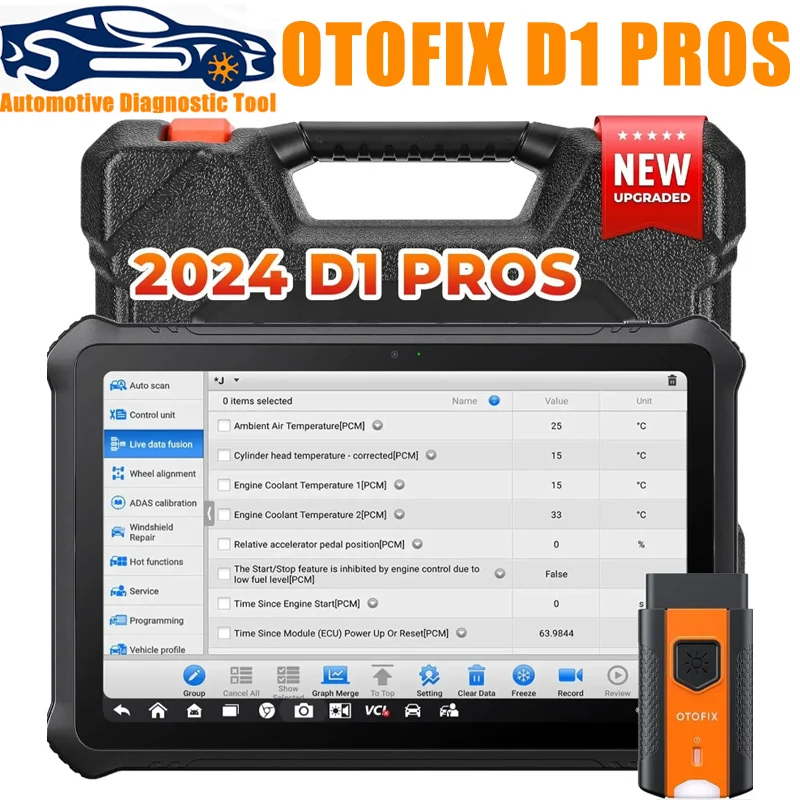 OTOFIX D1 PROS Bi-Directional Scan Tool Bluetooth Diagnostic Tool Upgraded of D1 PRO OBD2 Scanner ECU Coding Diagnostic Scanner