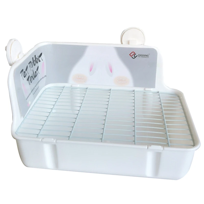 

Rabbit Litter Box Corner Litter Pan Bedding Box Toilet Potty Trainer for Bunny Hamster Critter Rodents