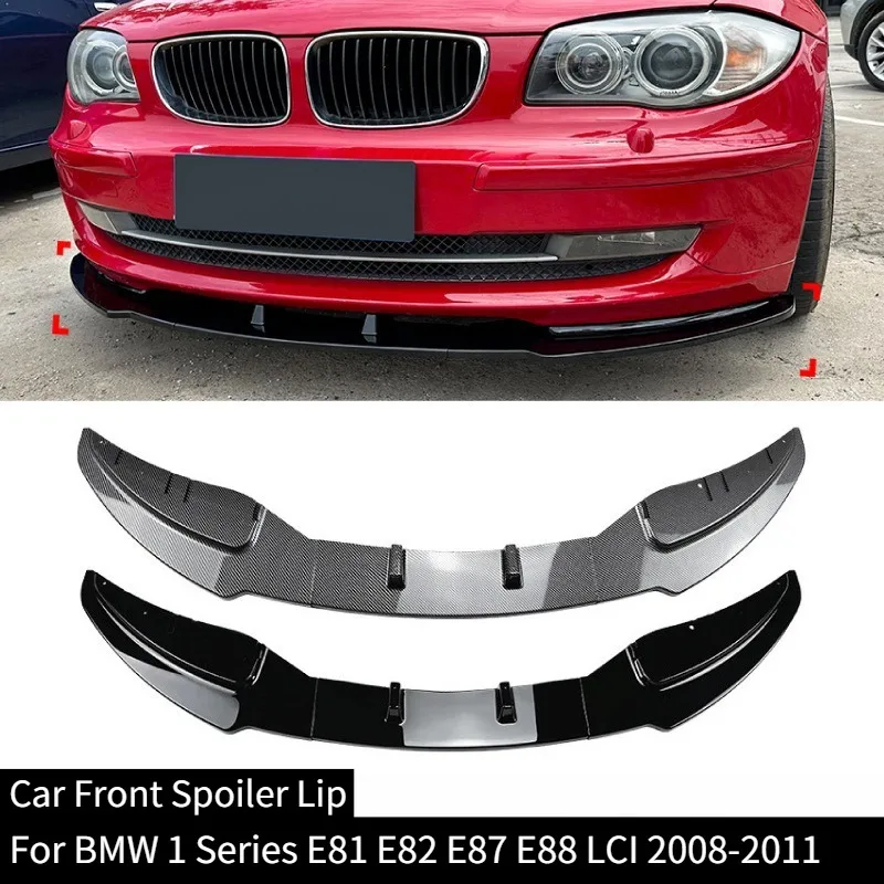 

For BMW 1 Series E81 E82 E87 E88 LCI 2008-2011 Standard Front Bumper Spoiler Lip Lower Splitter Protector Car Front Spoiler Lip