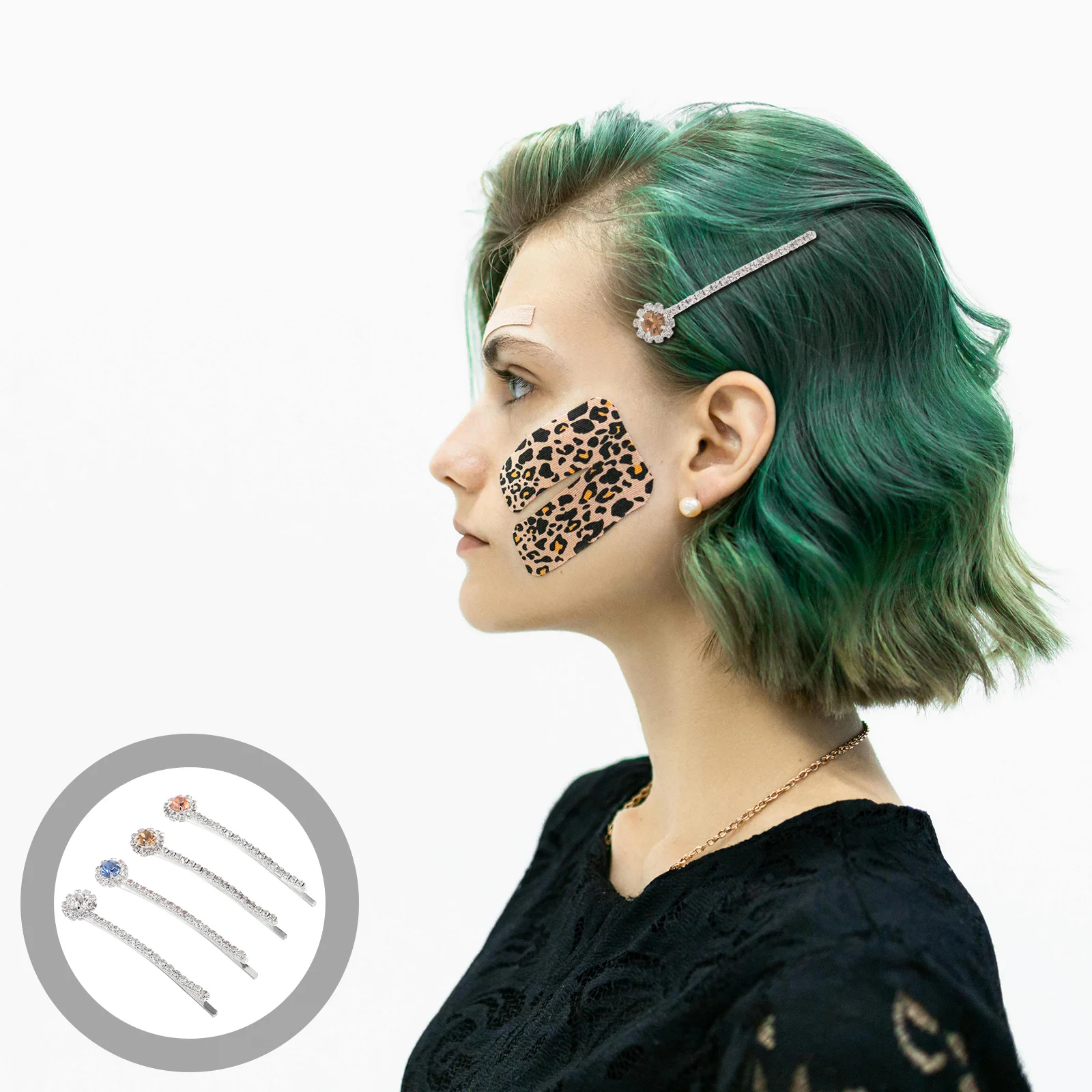 

4Pcs Rhinestone Hair Clips Elegant Sparkle Accessories for Women Wedding Party Bridesmaid Girls Hair Accessories for Women