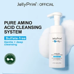 JellyPrim Amino Acid Facial Cleansing Mousse Oil Control Deep Cleaning Brightening Facial Cleanser Skin Care