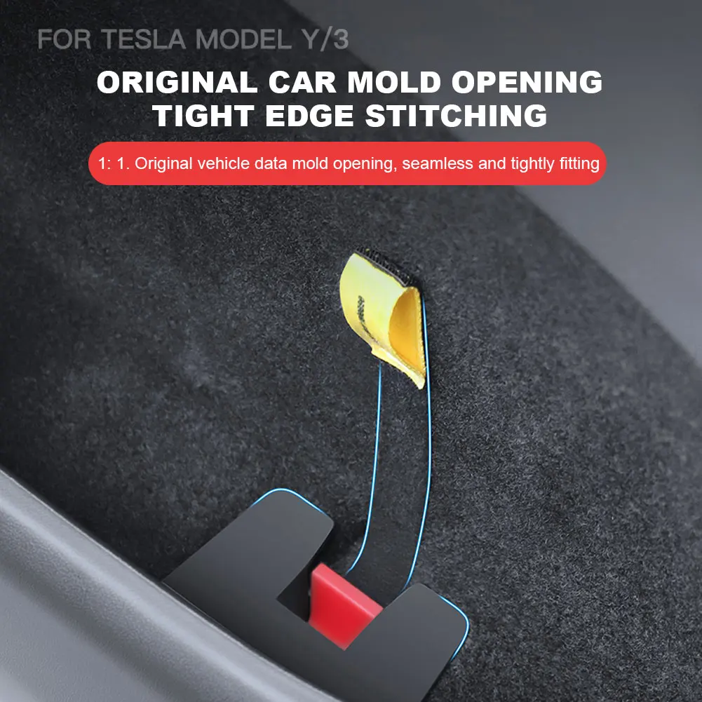 For Tesla Model Y Rear Door Mechanical Switch Handle Emergency Puller Button Safety Pull Rope Release Back Door Release Handle