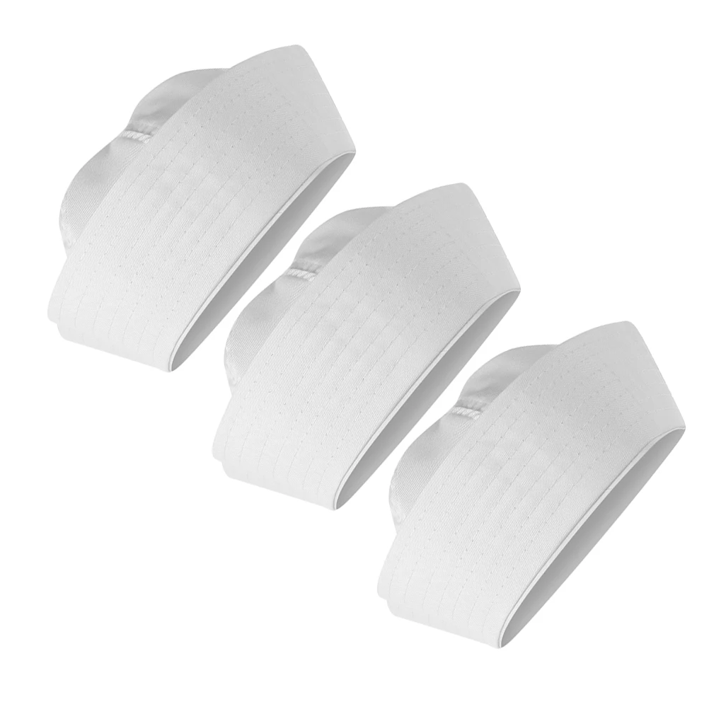 

3Pcs Sailor Hat Set Vintage Round Brim Classic White Breathable Nautical Costume Accessories Ocean Theme Festival Cosplay