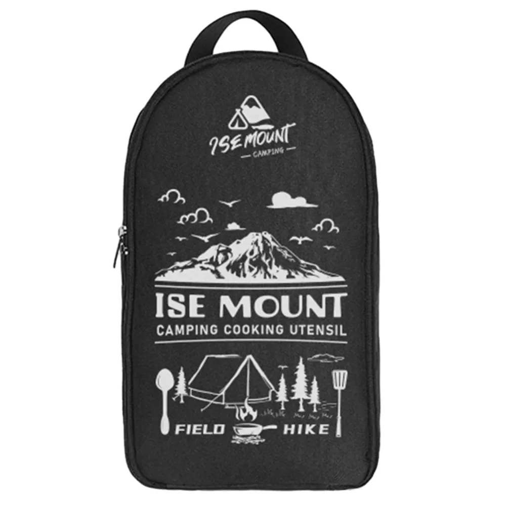 NONE 2024 Picknick-Utensilien-Set, Aufbewahrungstasche, Wandern, Camping, Grillen, Geschirr, Organizer, Reisen, großes Fassungsvermögen, Kochgeschirr-Tragetasche 6