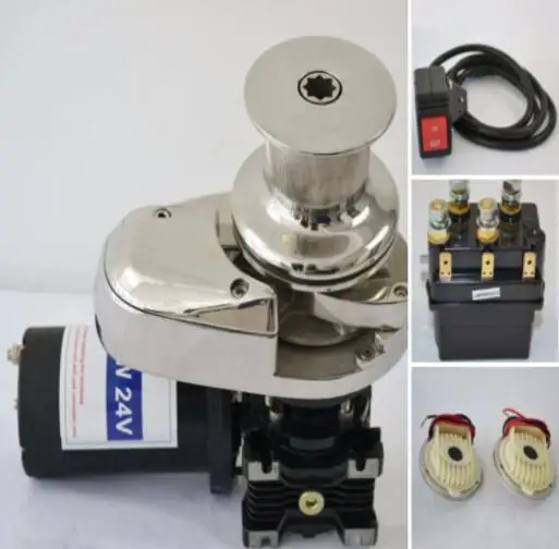400W 600W 1000W 1200W 1500W 12V/24V,6MM 10MMVertical Anchor Windlass