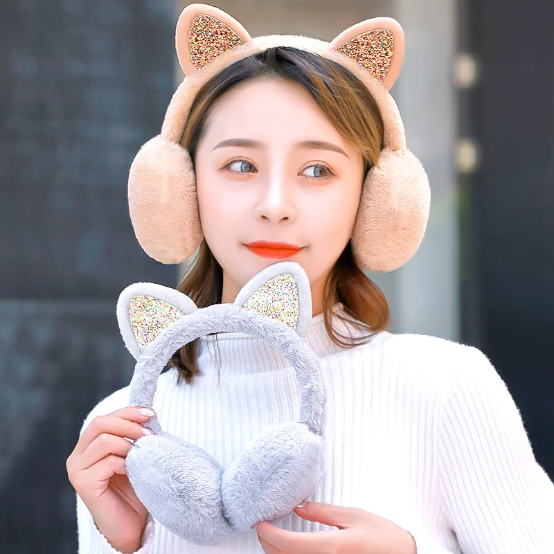 New Child Warm Earmuffs Faux Fur Ear Cover Children Winter Headwear Ear Muffs Plush Thicken Kids Girls Fluffy Windproof Earmuffs