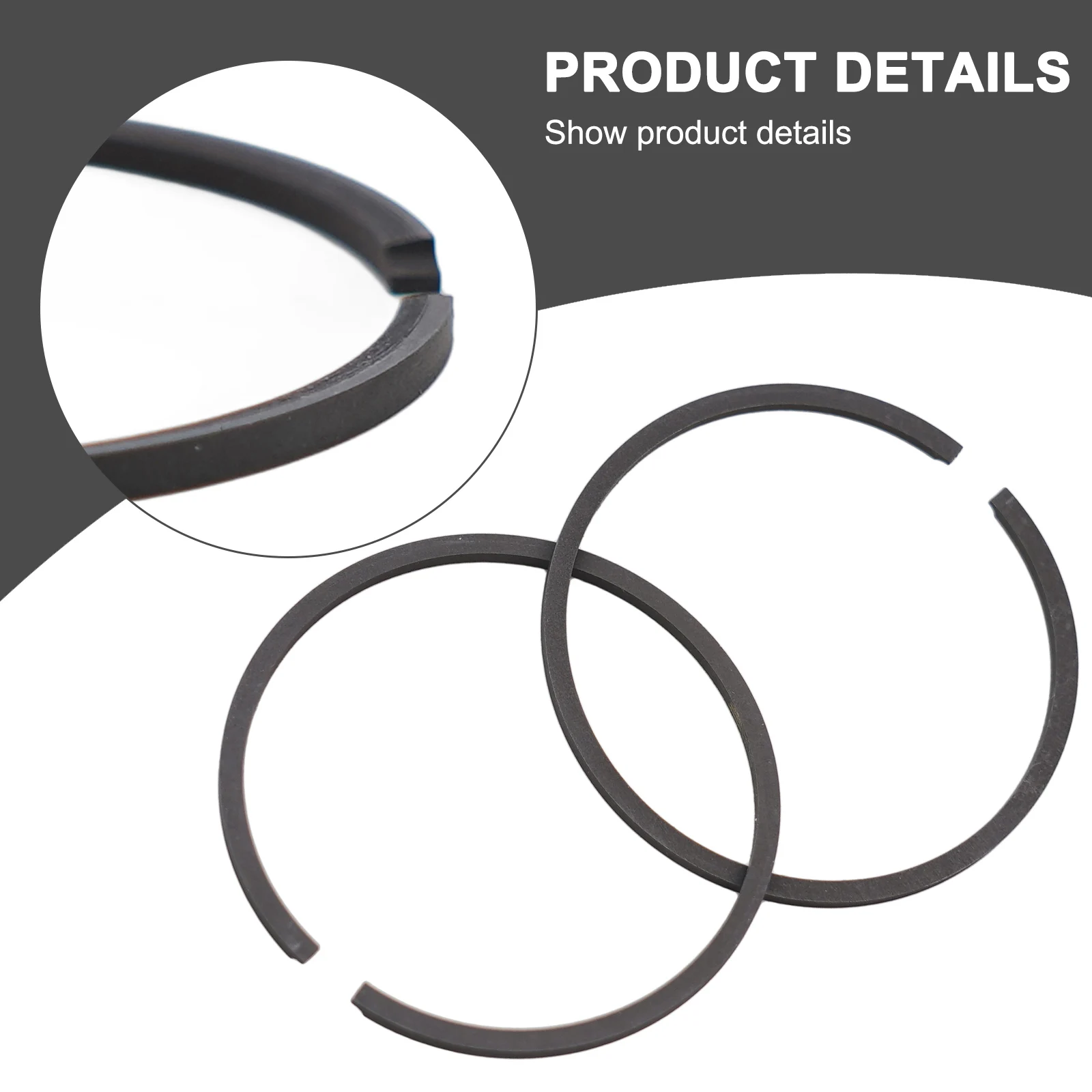 Motorcycle Piston Rings 2 Stroke 2pcs 47mm Car Accessories Motorcycle Parts Piston Rings None Durable High Quality