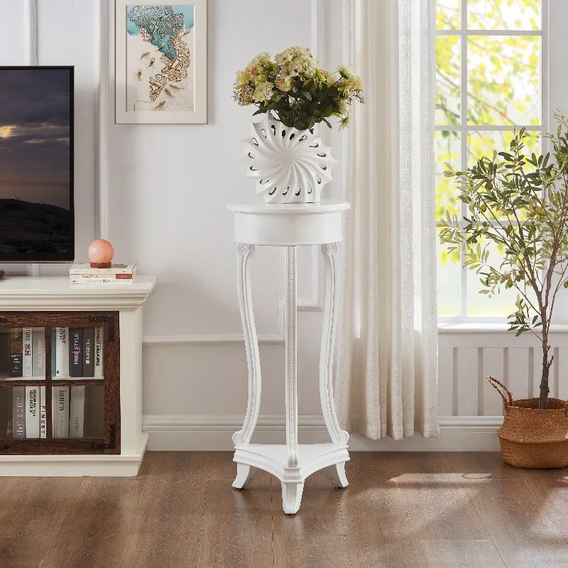 American Solid Wood Plant Stand Luxury Corner Floor Rack Home Decoration Flower Pot Shelf Retro Display Rack for Living Room