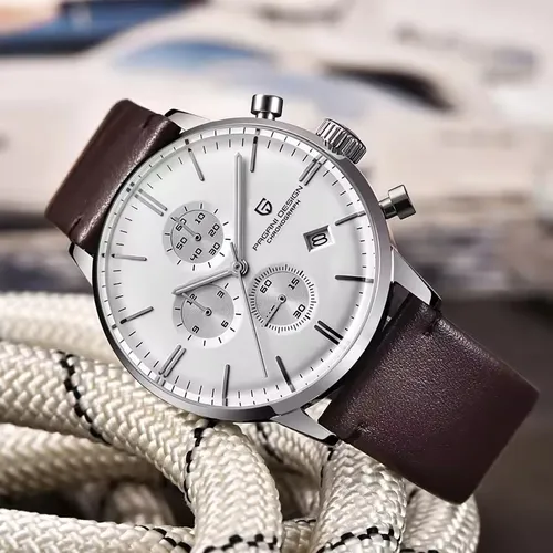PAGANI DESIGN, nuevos relojes para hombre, reloj de negocios de cuarzo con zona horaria múltiple, relojes con fecha automática para hombre, reloj Movt japonés, cronógrafo para regalo para hombre