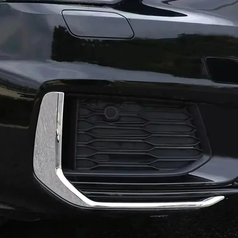 ل ABS المصد الأمامي الضباب ضوء الكسوة مصباح الجفن الحاجب قطاع غطاء A6 C8 S-خط 2019 2020 2021 2022 اكسسوارات السيارات #2