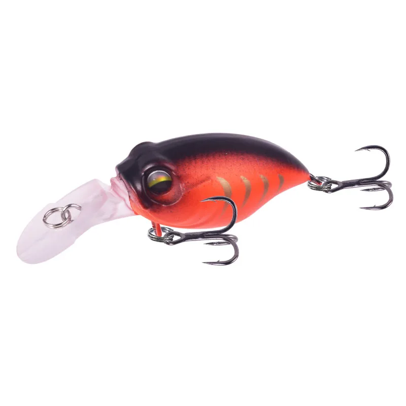 1 Pcs Crazy Crank Fishing Lures 5.8cm 6g Minnow Wobblers for Bass Trout With Hook​ Artificial Hard Bait Crankbait Fishing Tackle